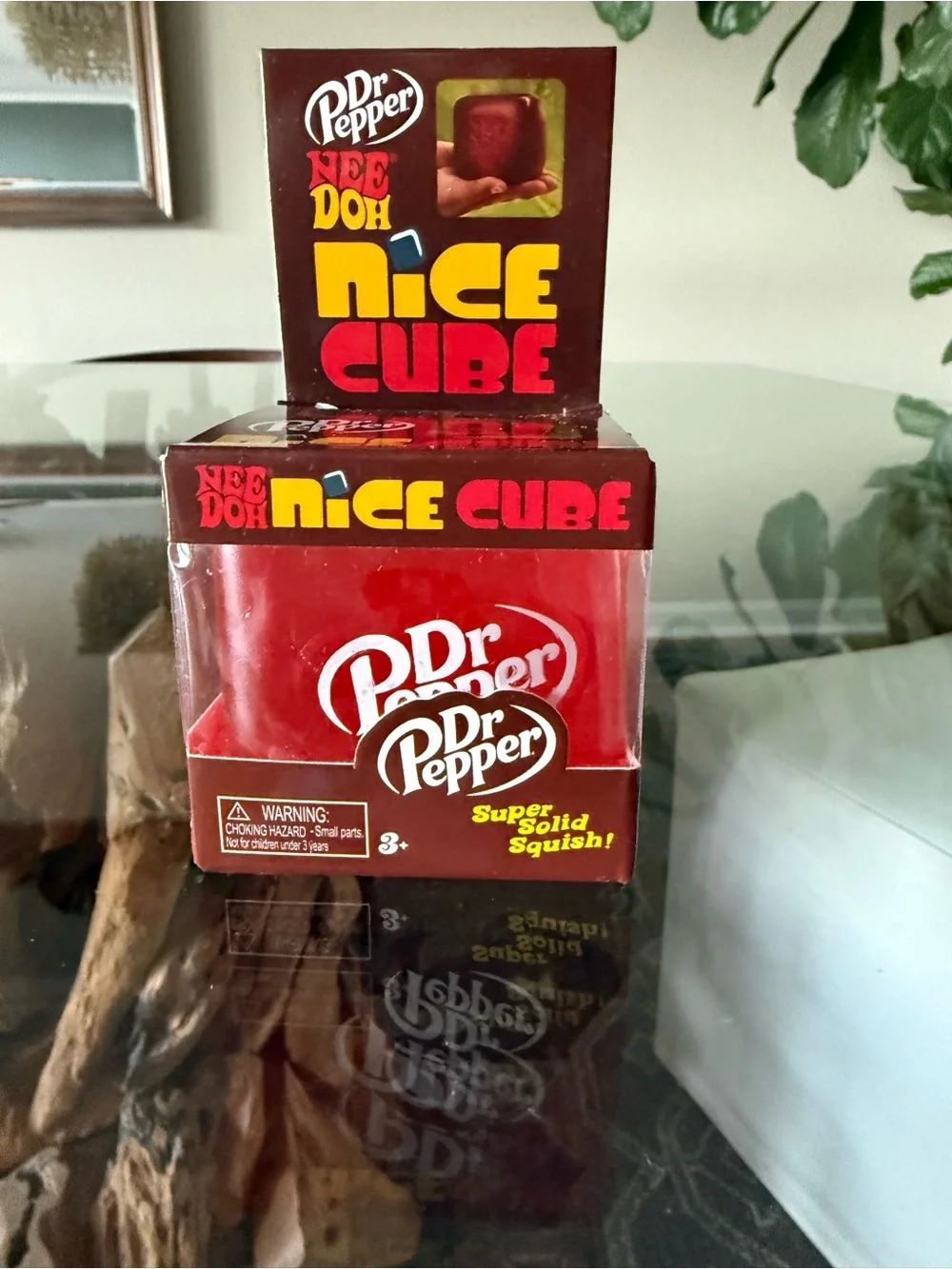 NeeDoh Nice Cube Squish Toy - Red